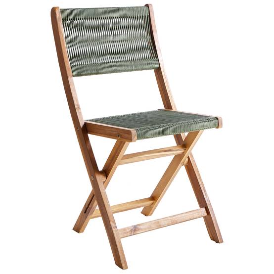 Beliani - Chaise de jardin Acacia Vert PROSSEDI - 42x50x84- Beliani - Image 4