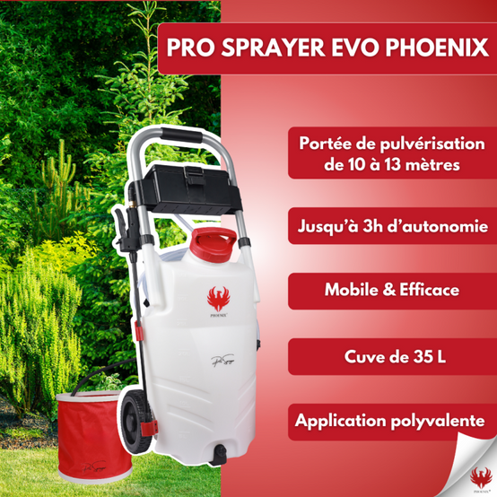 PRO SPRAYER EVO PHOENIX 1 BAT 5,10 OU 20L HYDRO'LEO + perche télescopique EVO 5.4 m - 20 L - Image 2