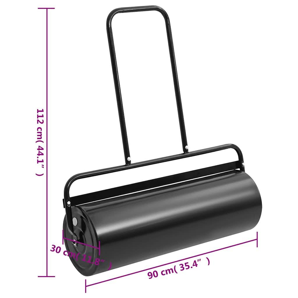 Vidaxl - Rouleau à gazon à pousser de jardin noir 63 L fer et acier vidaXL 154467 - Image 6
