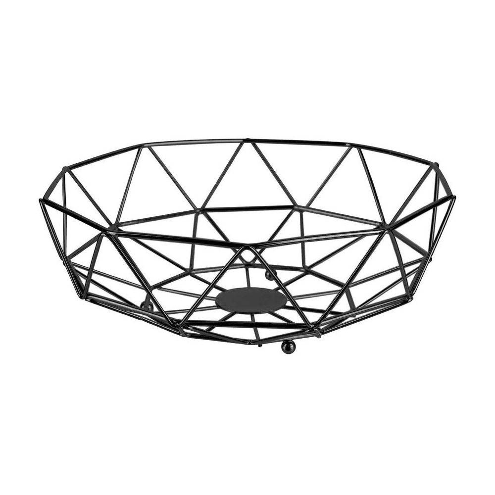 The Home Deco Factory - Corbeille filaire géométrique 26 cm Noir - Image 1