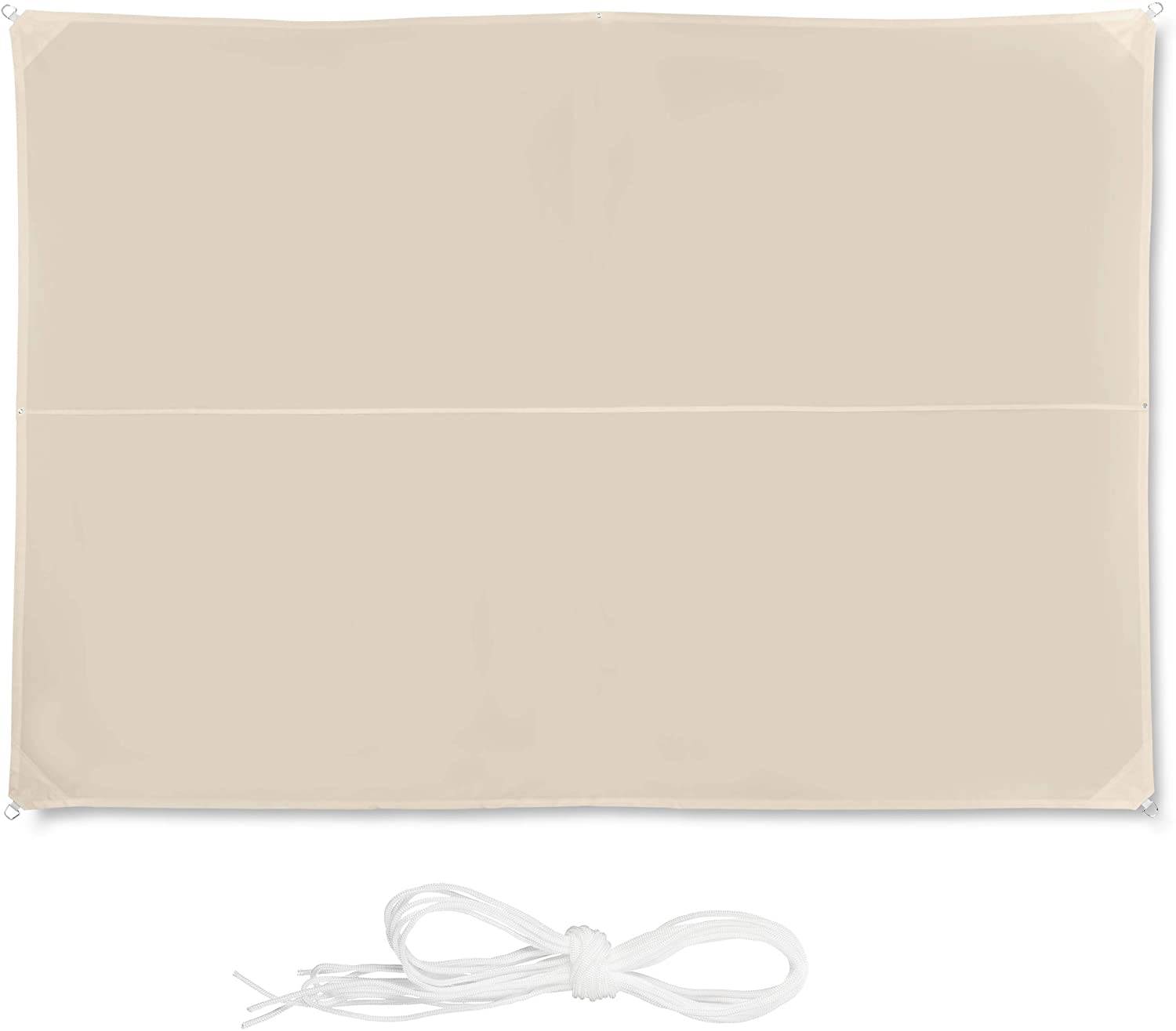 Helloshop26 - Voile d'ombrage rectangle 3 x 4 m beige - Image 1