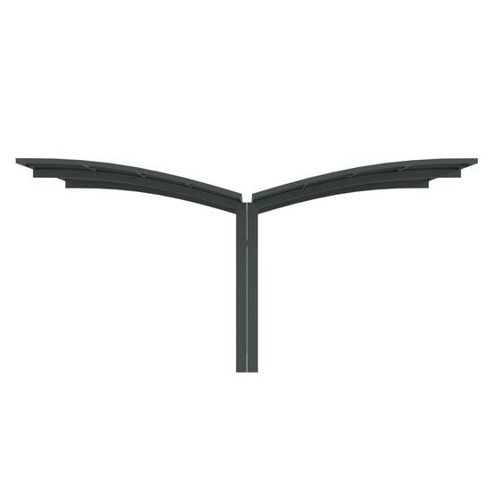 Carport Aluminium Autoportant BOLTON - 500 x 600 - 2 Voiture - Toiture en Polycarbonate Traite Anti-UV - Image 5