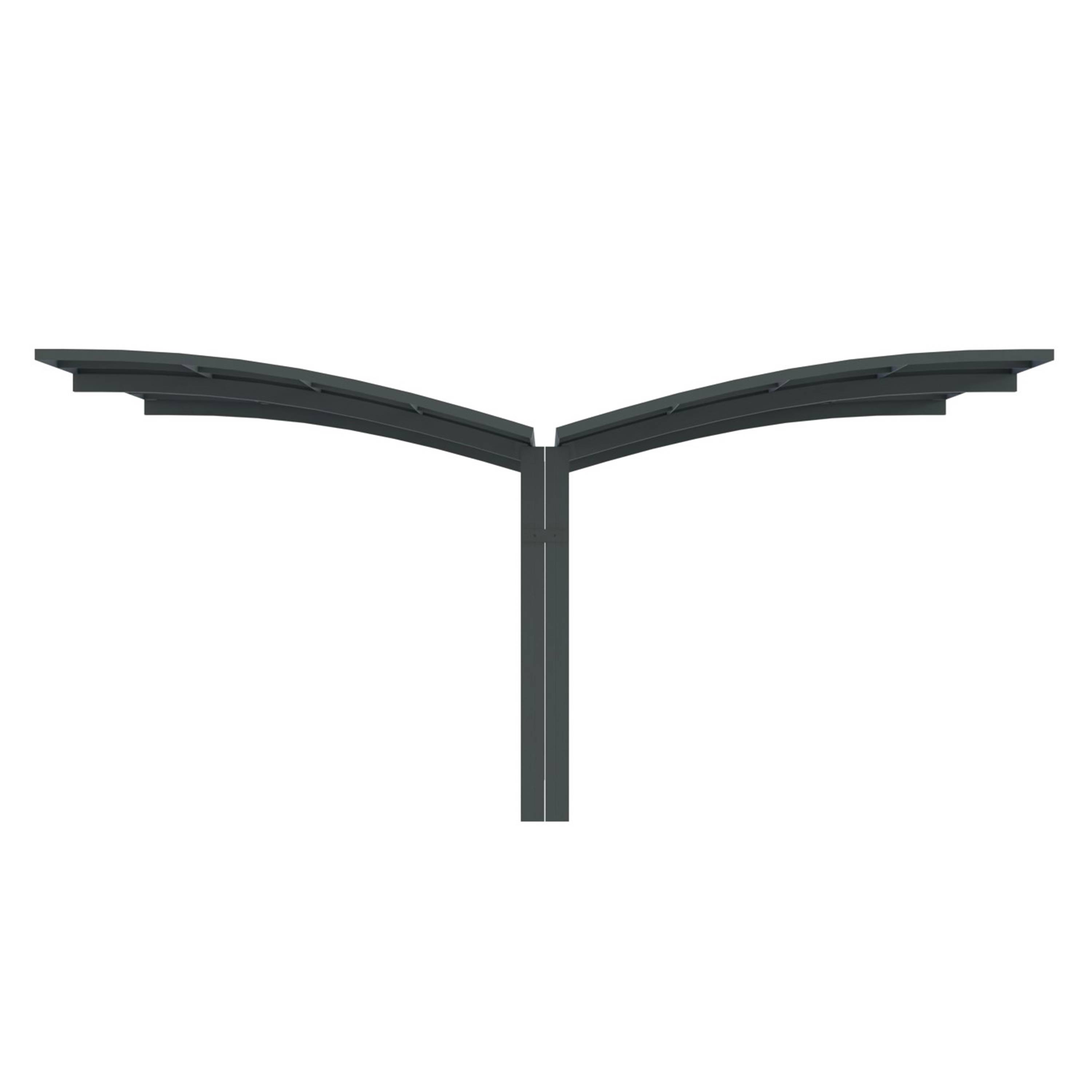 Carport Aluminium Autoportant BOLTON - 500 x 600 - 2 Voiture - Toiture en Polycarbonate Traite Anti-UV - Image 5