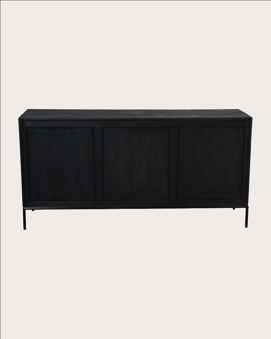 Indra - Buffet bas en teck recyclé bicolore 160 cm - UNIQKA - Image 7