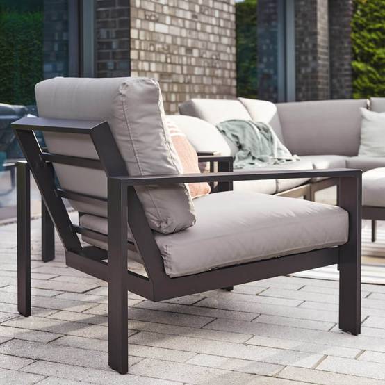 Home Deluxe - Salon de jardin aluminium HOME DELUXE RIO S - anthracite - Image 4
