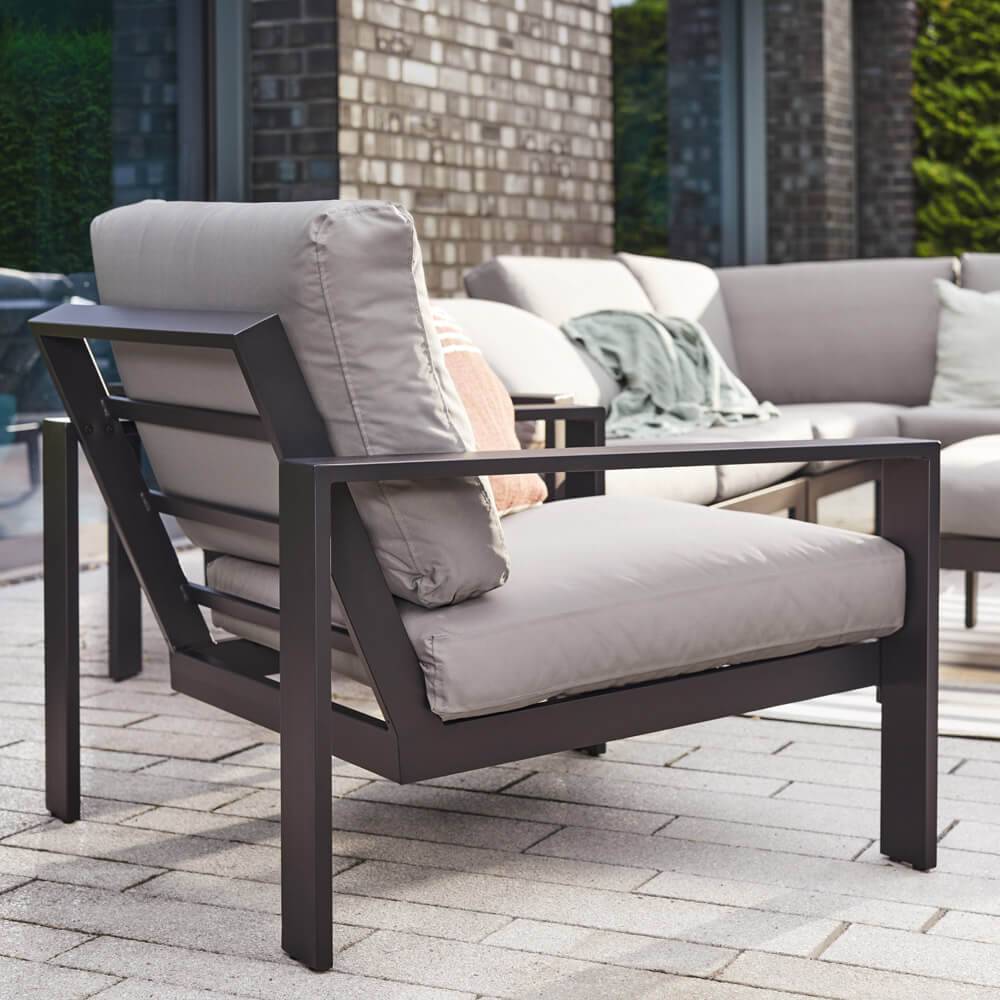 Home Deluxe - Salon de jardin aluminium HOME DELUXE RIO S - anthracite - Image 4