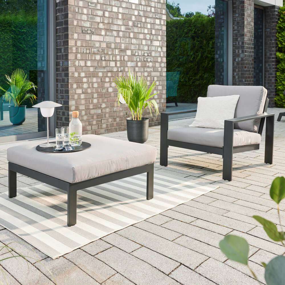 Home Deluxe - Salon de jardin aluminium HOME DELUXE RIO S - anthracite - Image 2