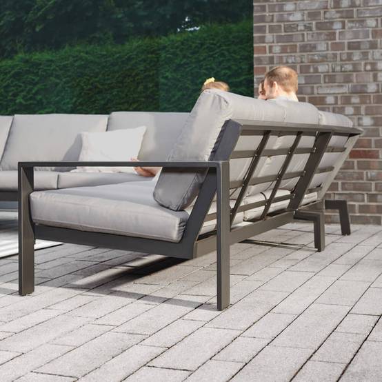 Home Deluxe - Salon de jardin aluminium HOME DELUXE RIO S - anthracite - Image 5