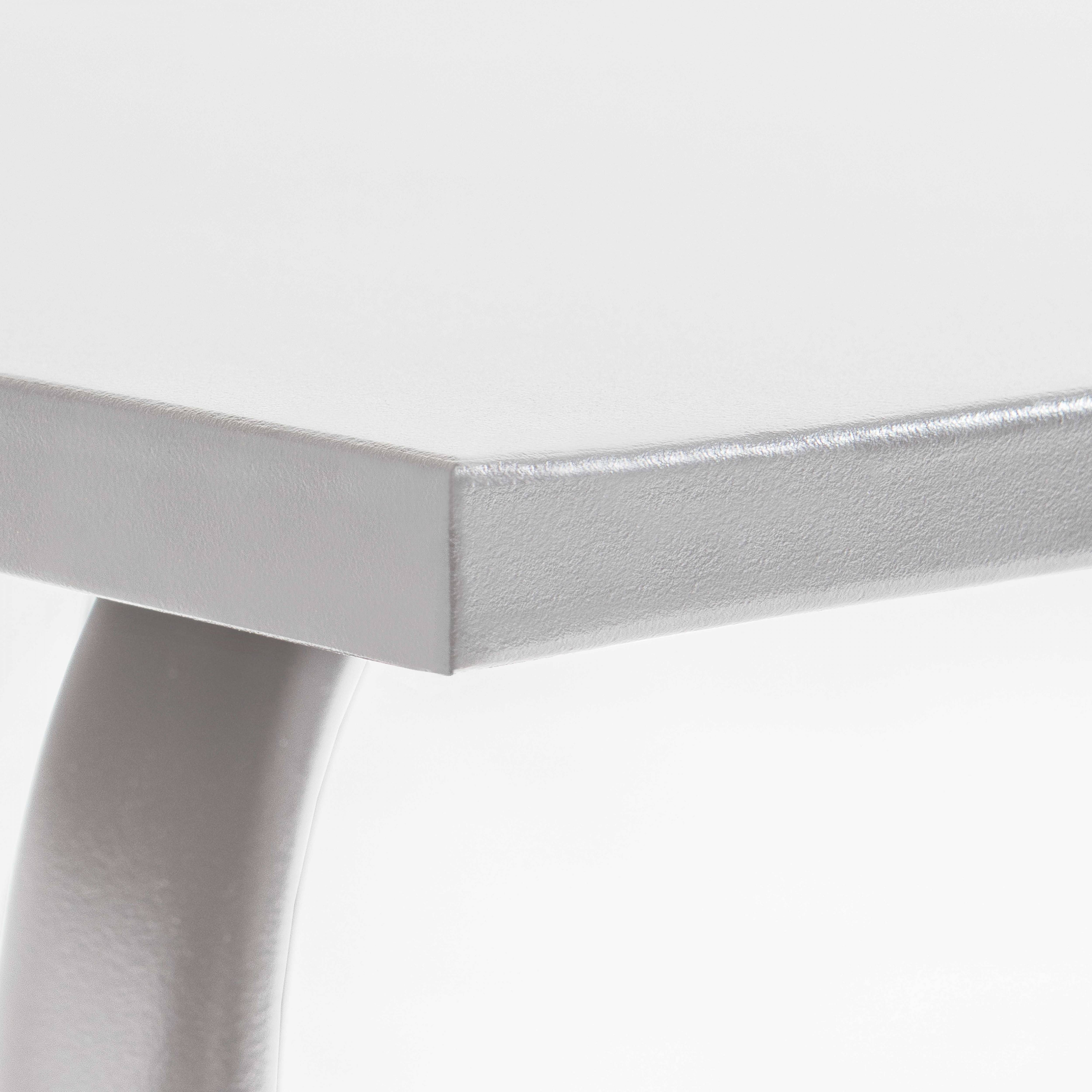 Oviala - Table de jardin rectangulaire en métal blanc - Oviala - Image 5