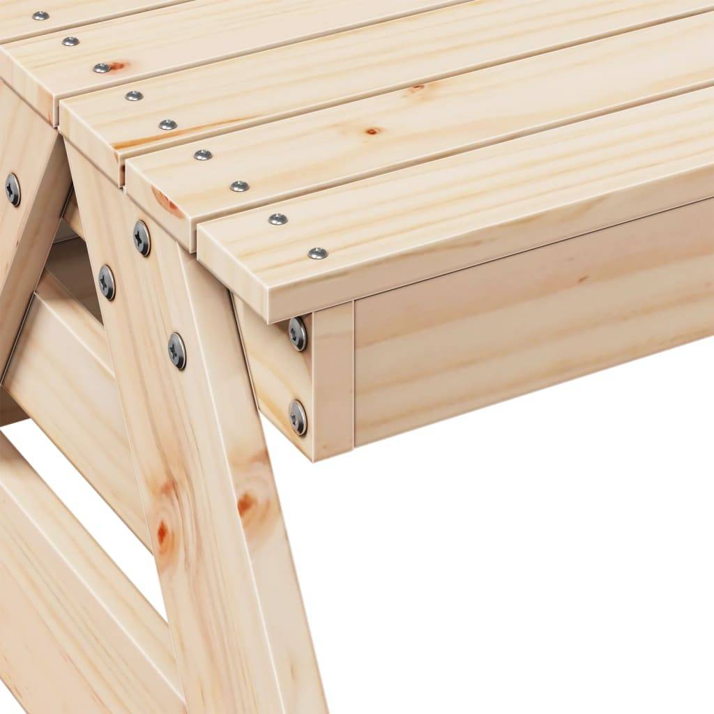 PANGIVO - Table de pique-nique pour enfants bois massif de pin 88 x 97 x 52 cm - PANGIVO - Image 7