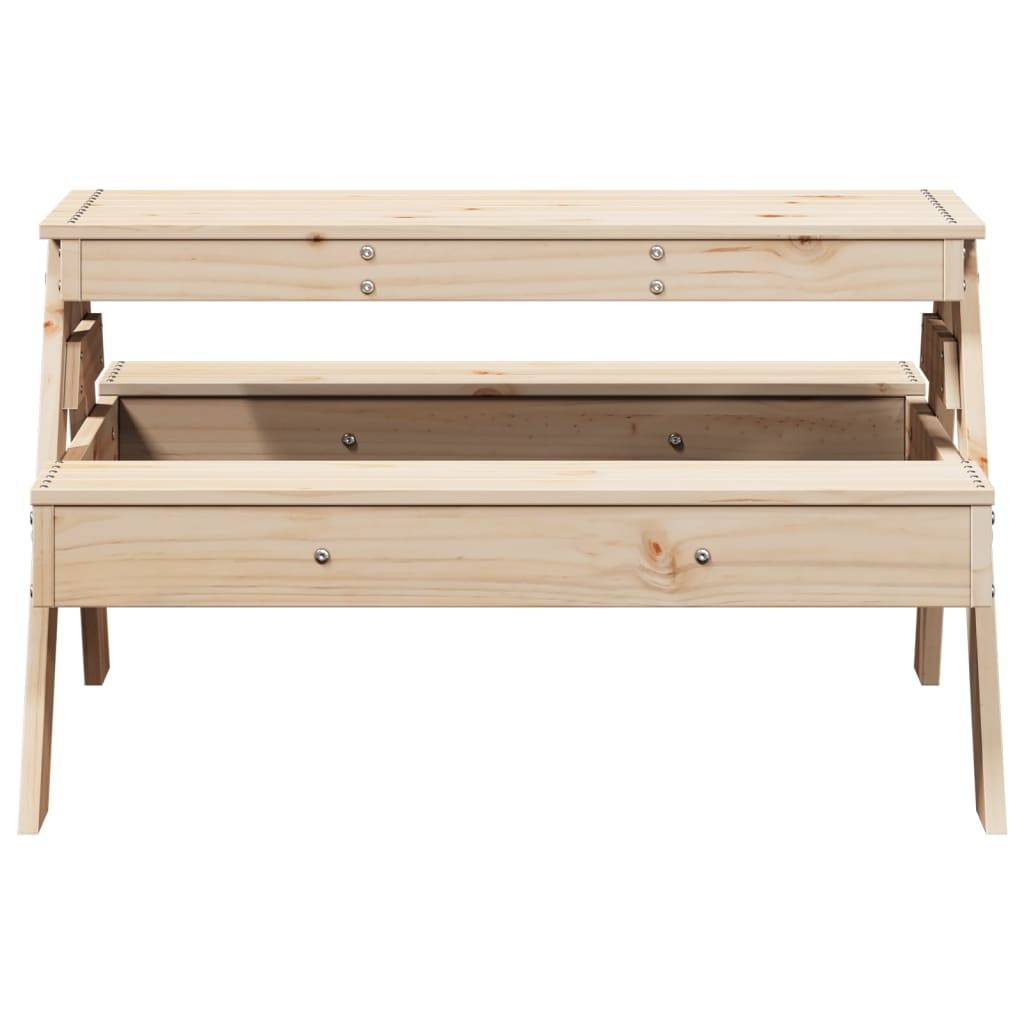 PANGIVO - Table de pique-nique pour enfants bois massif de pin 88 x 97 x 52 cm - PANGIVO - Image 4