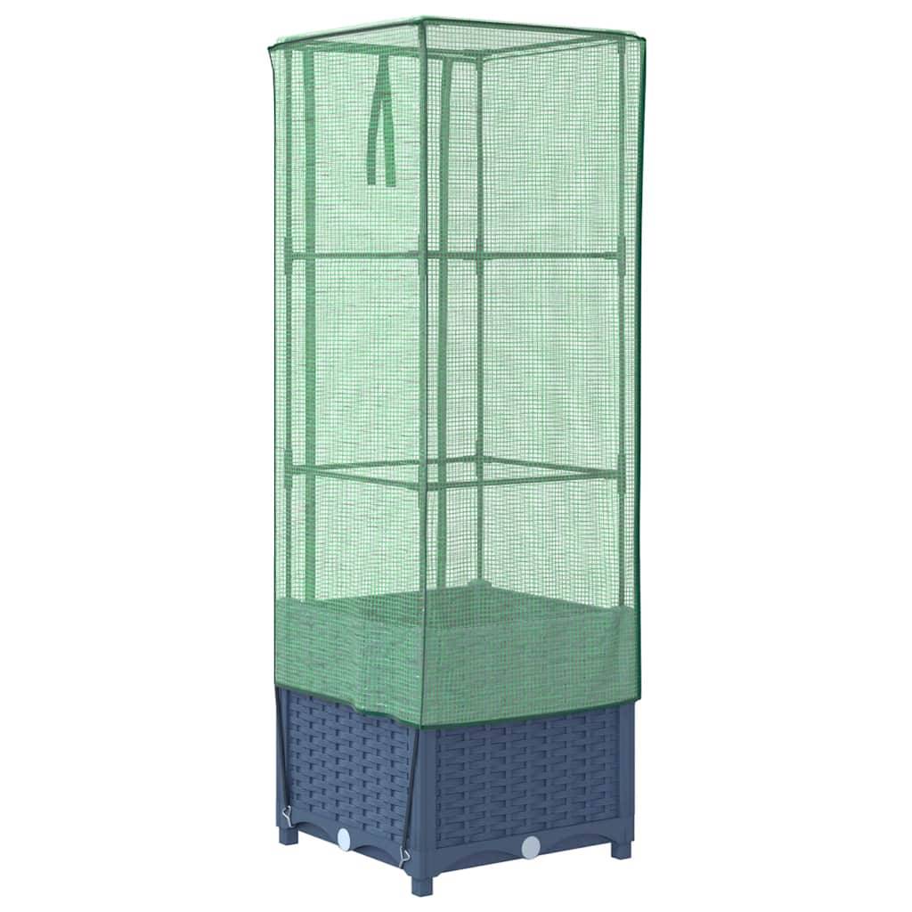 Vidaxl - Jardinière surélevée avec housse aspect rotin 40x40x139 cm vidaXL 4015827 - Image 7