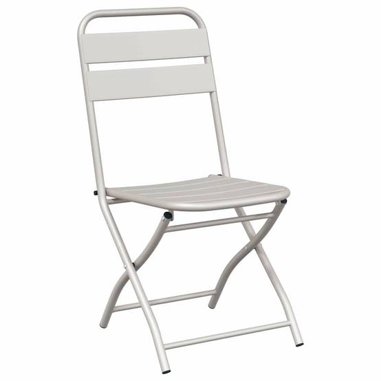 Ensemble table et chaises de jardin pliantes en Acier pour balcon 2 places Beige – ComfortXL Outdoor Living - Image 5