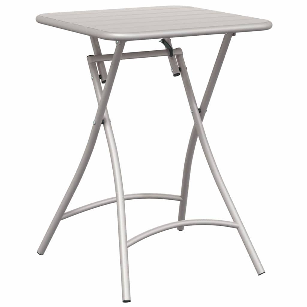 Ensemble table et chaises de jardin pliantes en Acier pour balcon 2 places Beige – ComfortXL Outdoor Living - Image 6