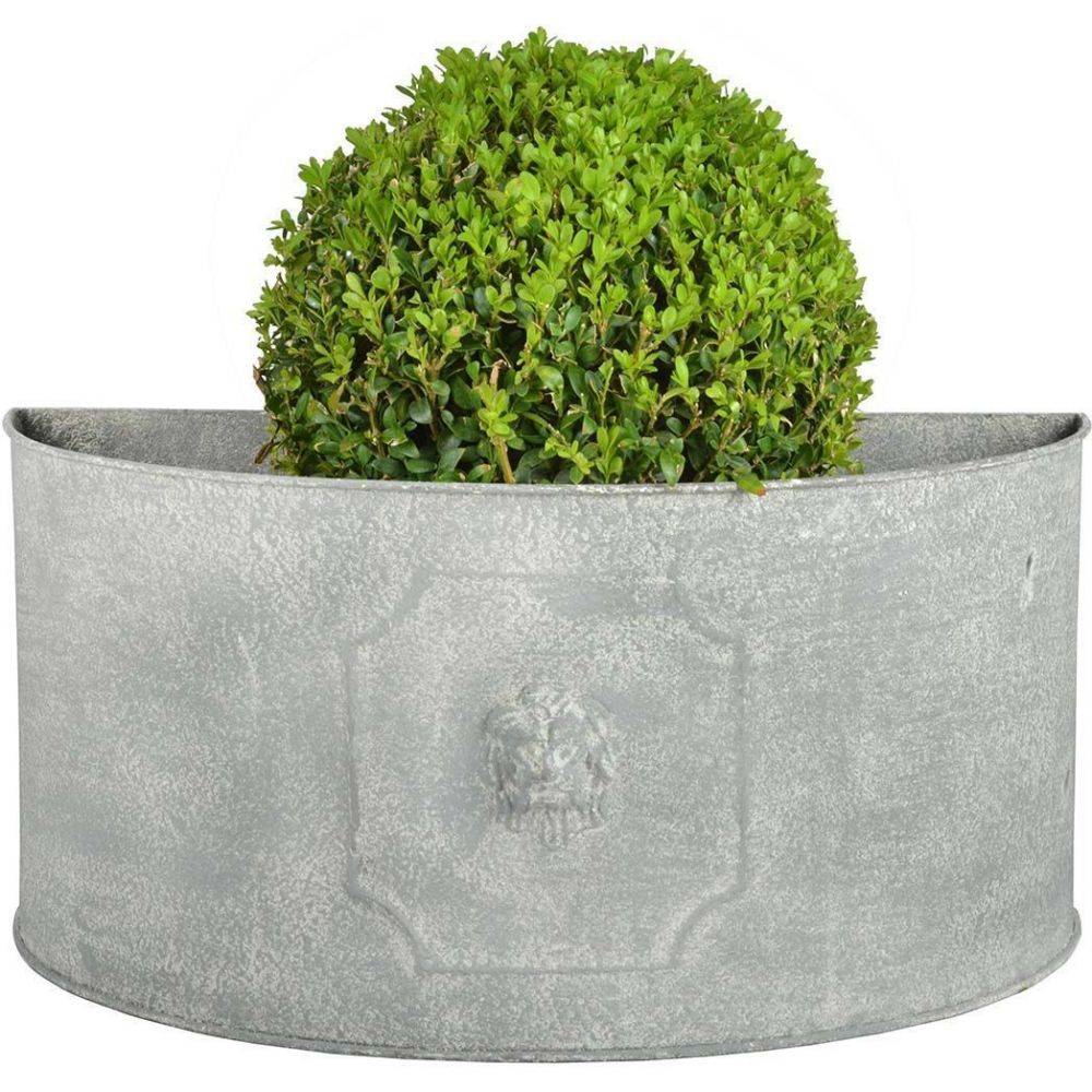 Esschert Design - Pot de fleurs demi-rond Lion (Lot de 2) - Image 3