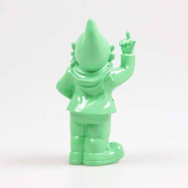Stoobz - Nain de jardin en résine doigt d'honneur 7 x 8 x 20 cm Vert Stoobz - Image 5