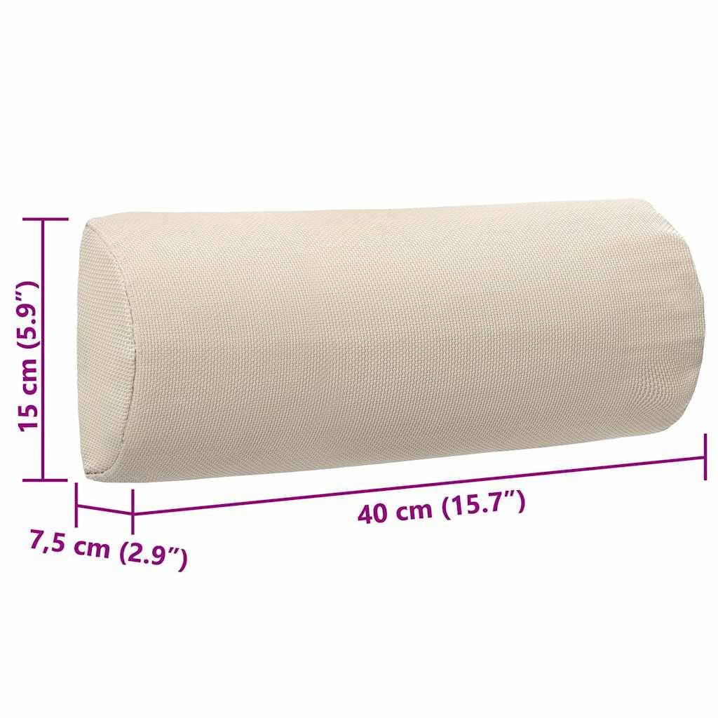 Appui-tête Ergonomique Textilène pour Chaise Inclinable de Jardin Terrasse Crème 40x15cm – ComfortXL Outdoor Living - Image 9