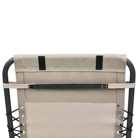 Appui-tête Ergonomique Textilène pour Chaise Inclinable de Jardin Terrasse Crème 40x15cm – ComfortXL Outdoor Living - Image 8