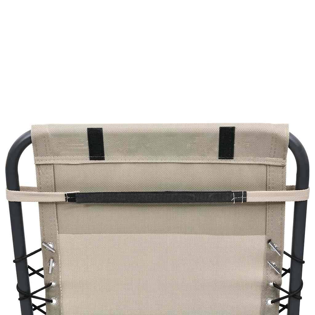 Appui-tête Ergonomique Textilène pour Chaise Inclinable de Jardin Terrasse Crème 40x15cm – ComfortXL Outdoor Living - Image 8