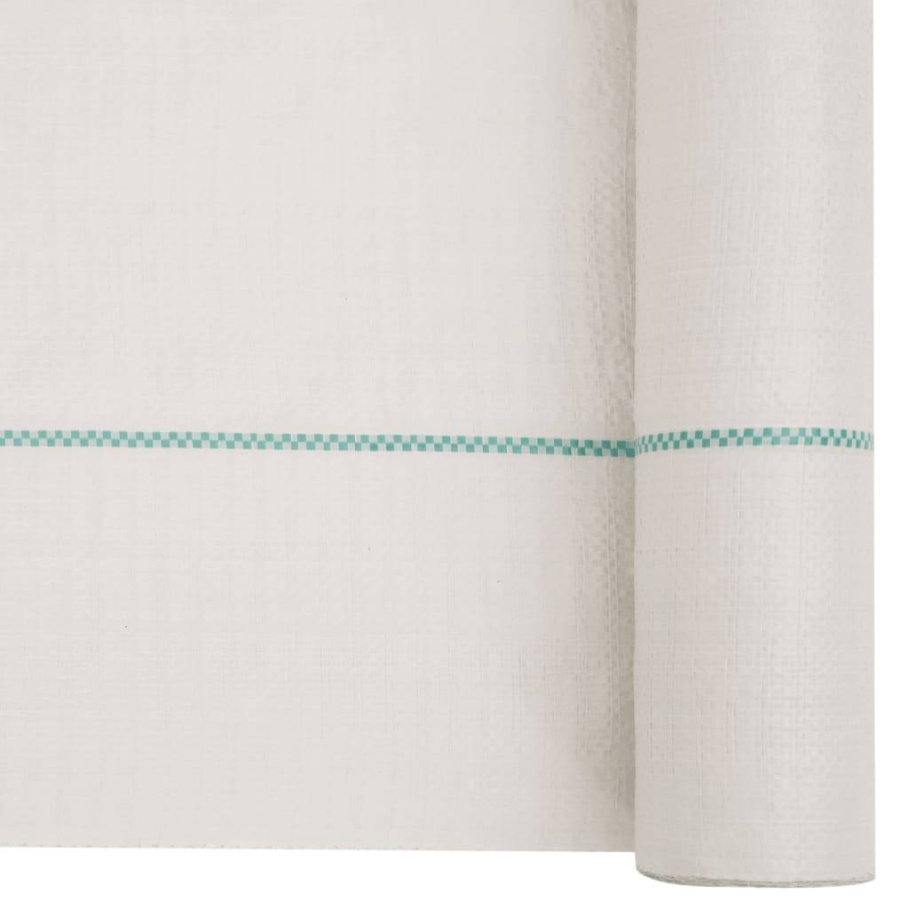 Toile de paillage Polypropylène Jardin Potager Anti-repousse mauvaises herbes 0,5x150m Blanc - ComfortXL Outdoor Living - Image 5