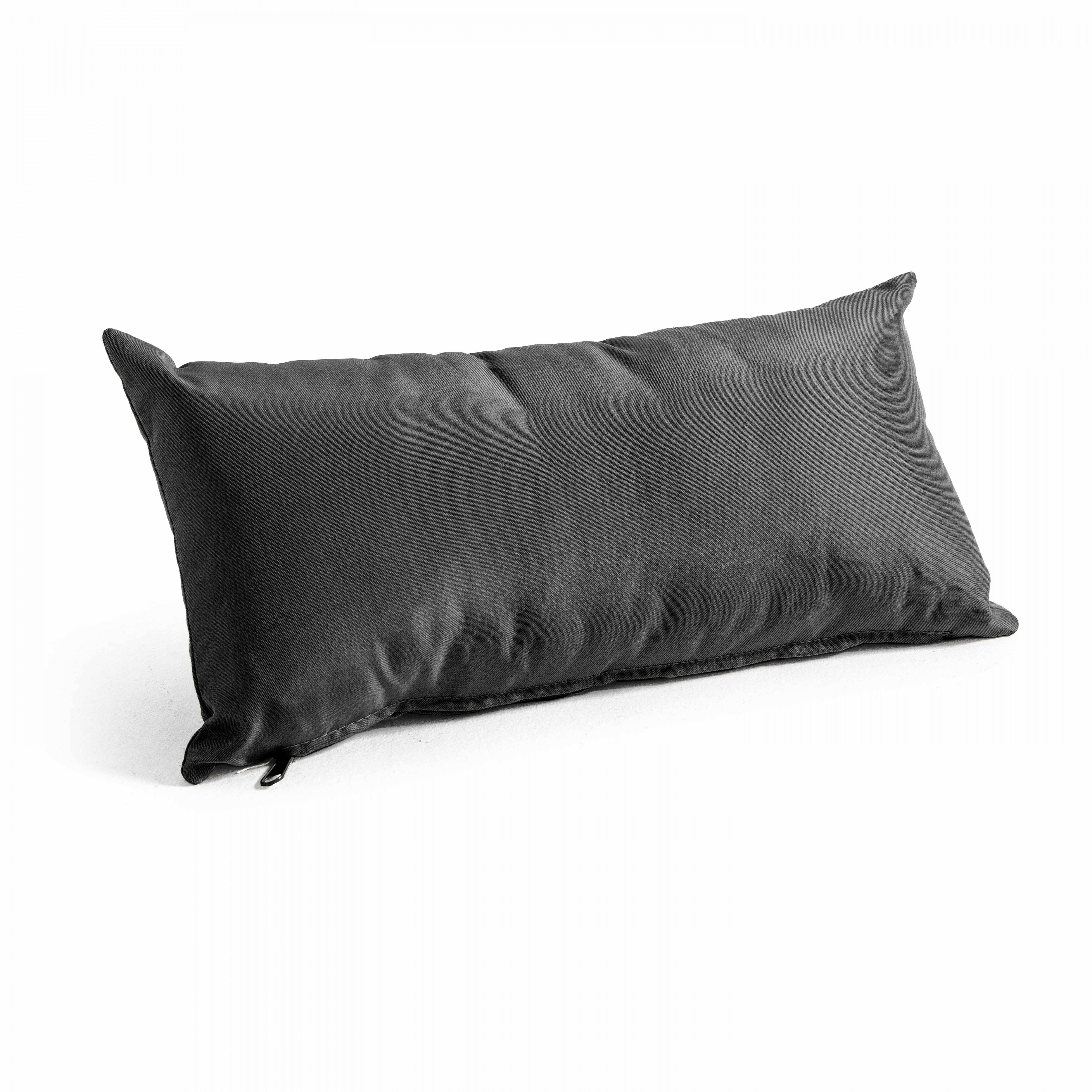 Oviala - Lot de 2 petits coussins polyester anthracite 40x20x8 cm Cuzco - Oviala - Image 2