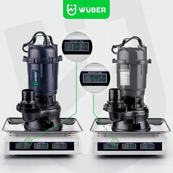 Entrepotbrico - Pompe vide cave fosse septique avec broyeur d'eau + TUYAU 2'' 30M WUBER 2500 W 18000 l/h - Image 3