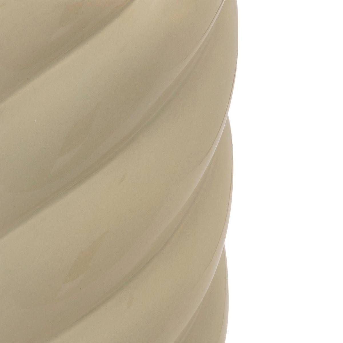 Vase torsadé en céramique Vert Clair D 11,8 x H 25,2 cm - Image 2