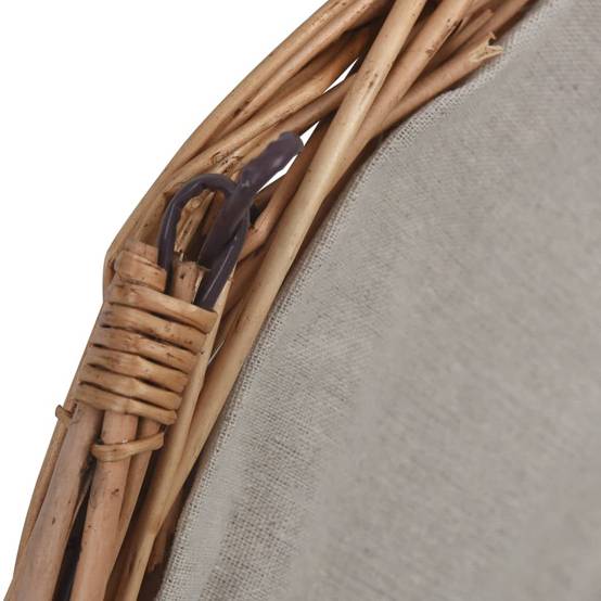 Panier de marché en osier avec anse pour bois ou courses 57 cm – ComfortXL Outdoor Living - Image 7
