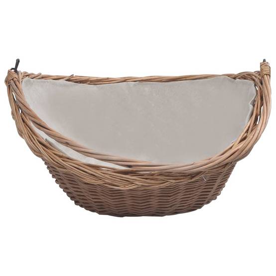 Panier de marché en osier avec anse pour bois ou courses 57 cm – ComfortXL Outdoor Living - Image 3