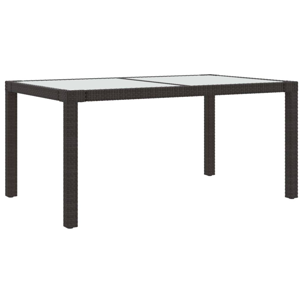 Salon d'extérieur 5 pièces avec coussins résine tressée marron - Image 6