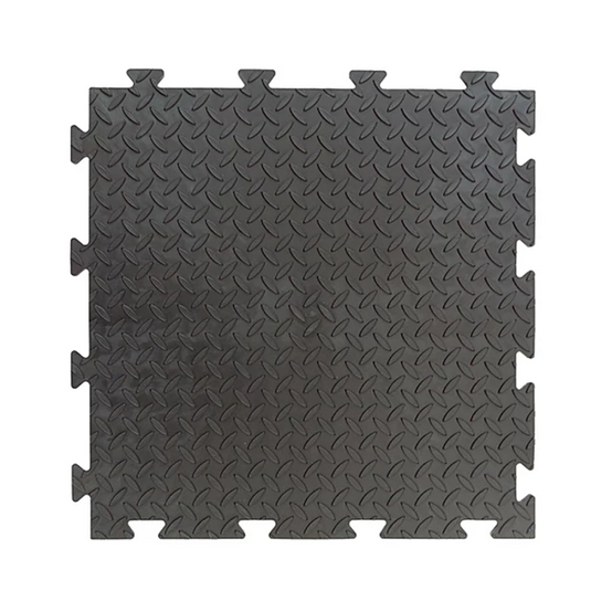 Dalle clipsable en PVC Motif "grain de riz" - Noir 50 x 50 cm - ArtPlast - Image 4