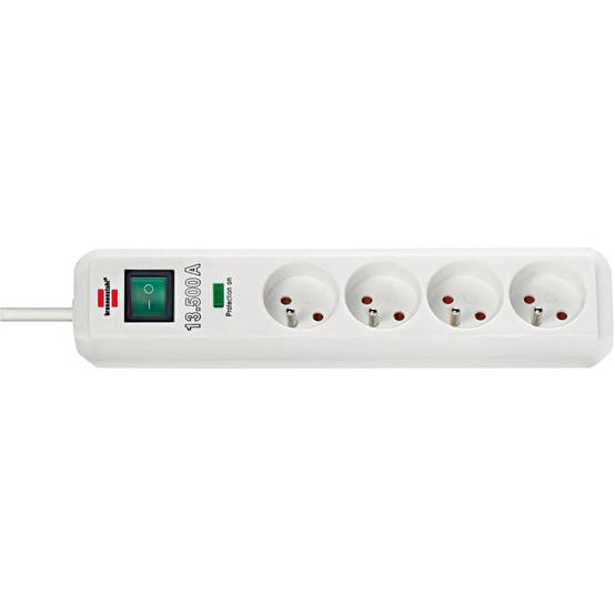 Eco-line - socle 4 prises blanc 1,4m h05vv-f 3g1,5 - parasurt.13500a - BRENNENSTUHL - 1159721 BRENNENSTUHL