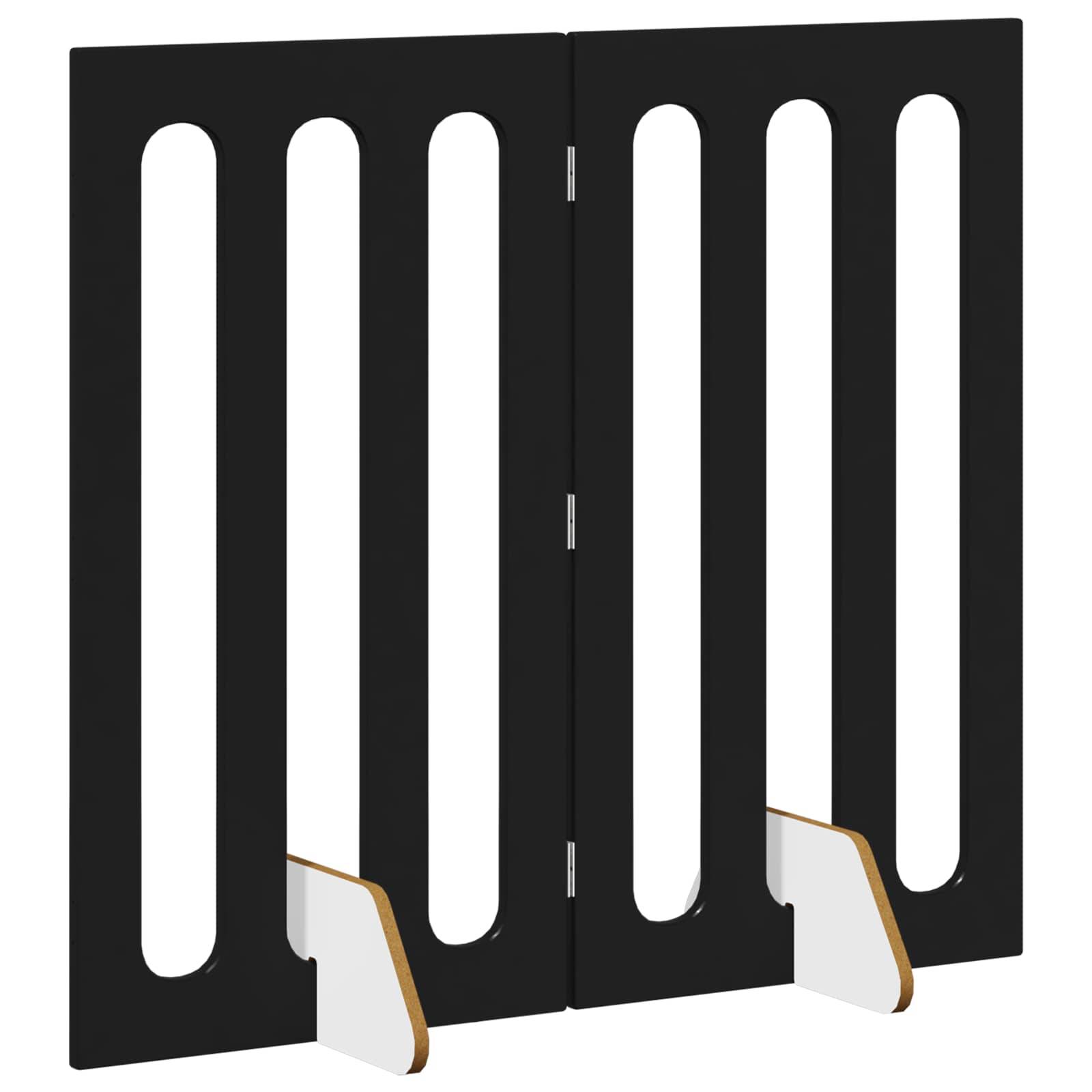 PANGIVO - Clôture pour animaux bois d'ingénierie noir 100.5 x 38 x 90 cm - PANGIVO - Image 3