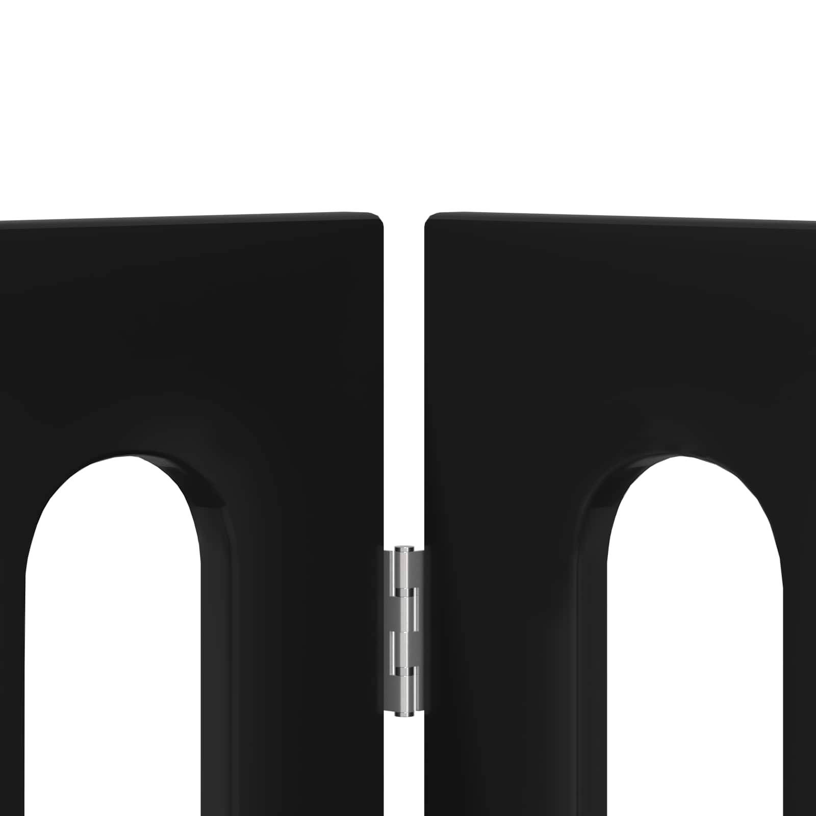PANGIVO - Clôture pour animaux bois d'ingénierie noir 100.5 x 38 x 90 cm - PANGIVO - Image 5