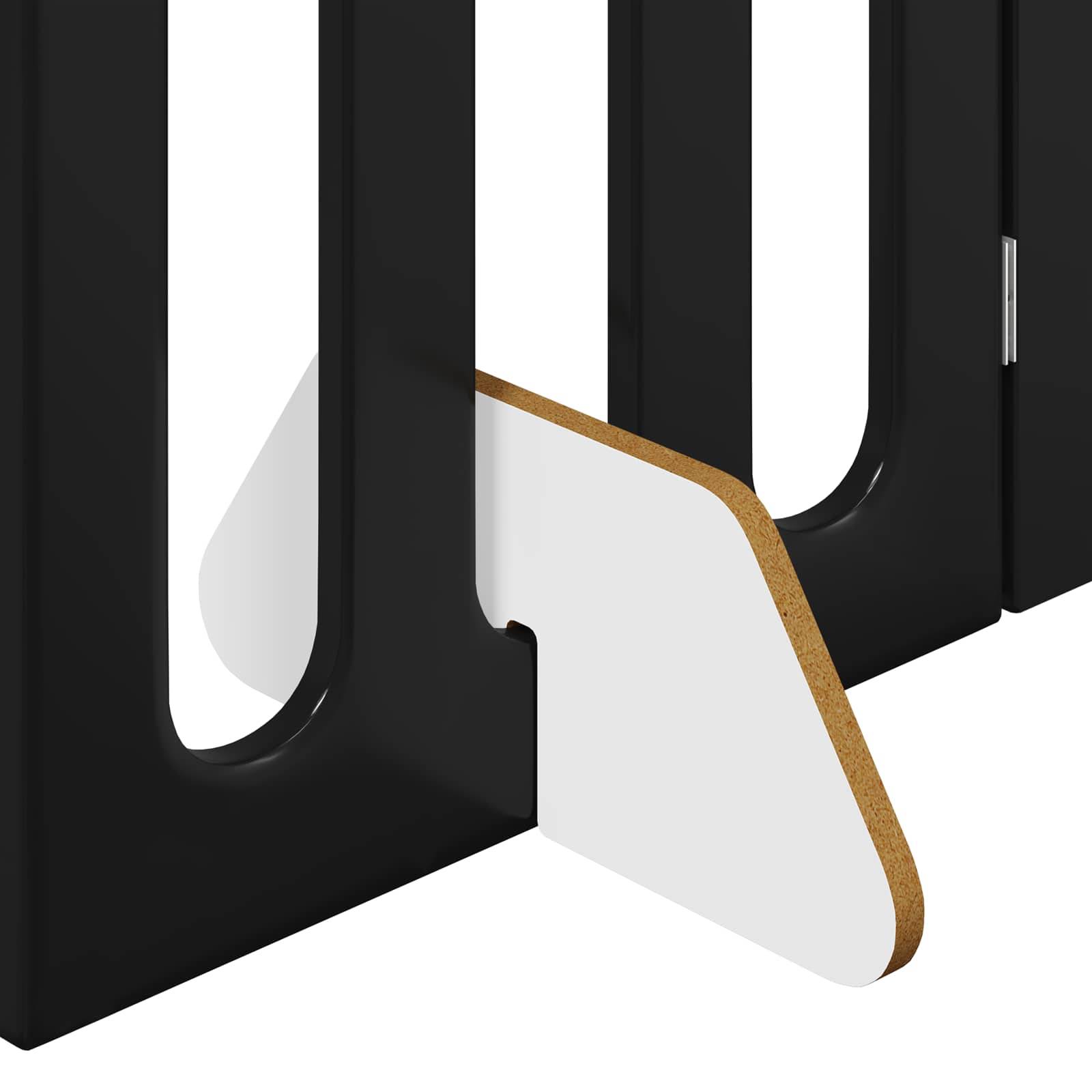 PANGIVO - Clôture pour animaux bois d'ingénierie noir 100.5 x 38 x 90 cm - PANGIVO - Image 6