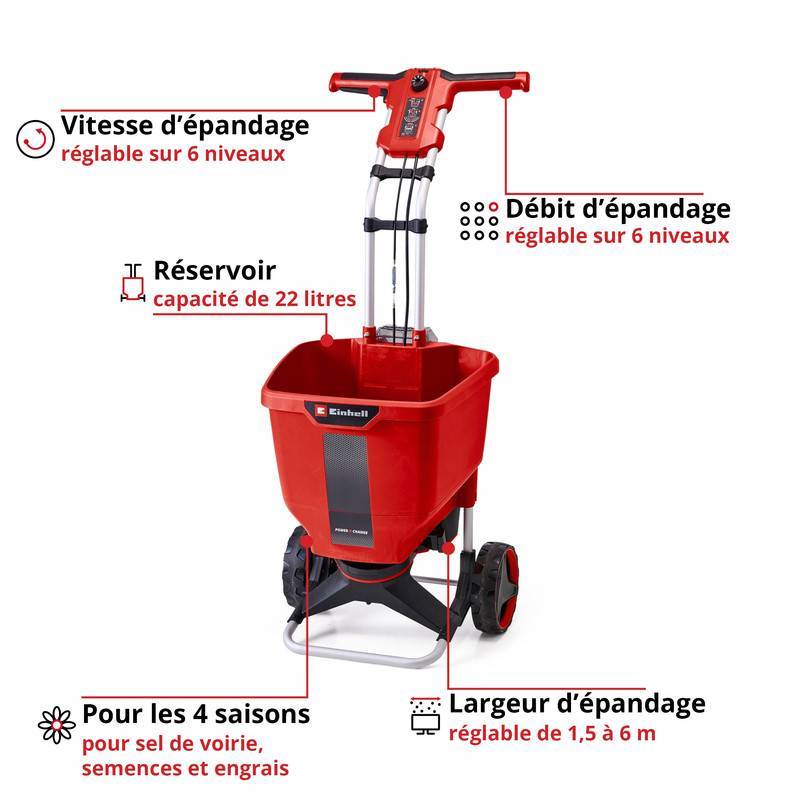 Einhell - Epandeur GE-SR 18/22 Li-Solo Einhell - Image 2