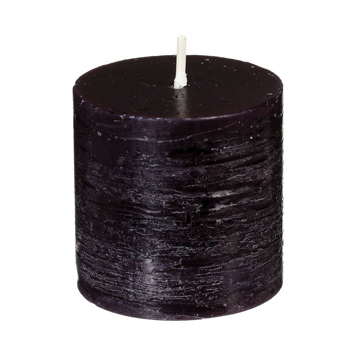 Atmosphera - Lot de 4 Bougies Votive Rustique Noir D 4.5 cm - Image 2