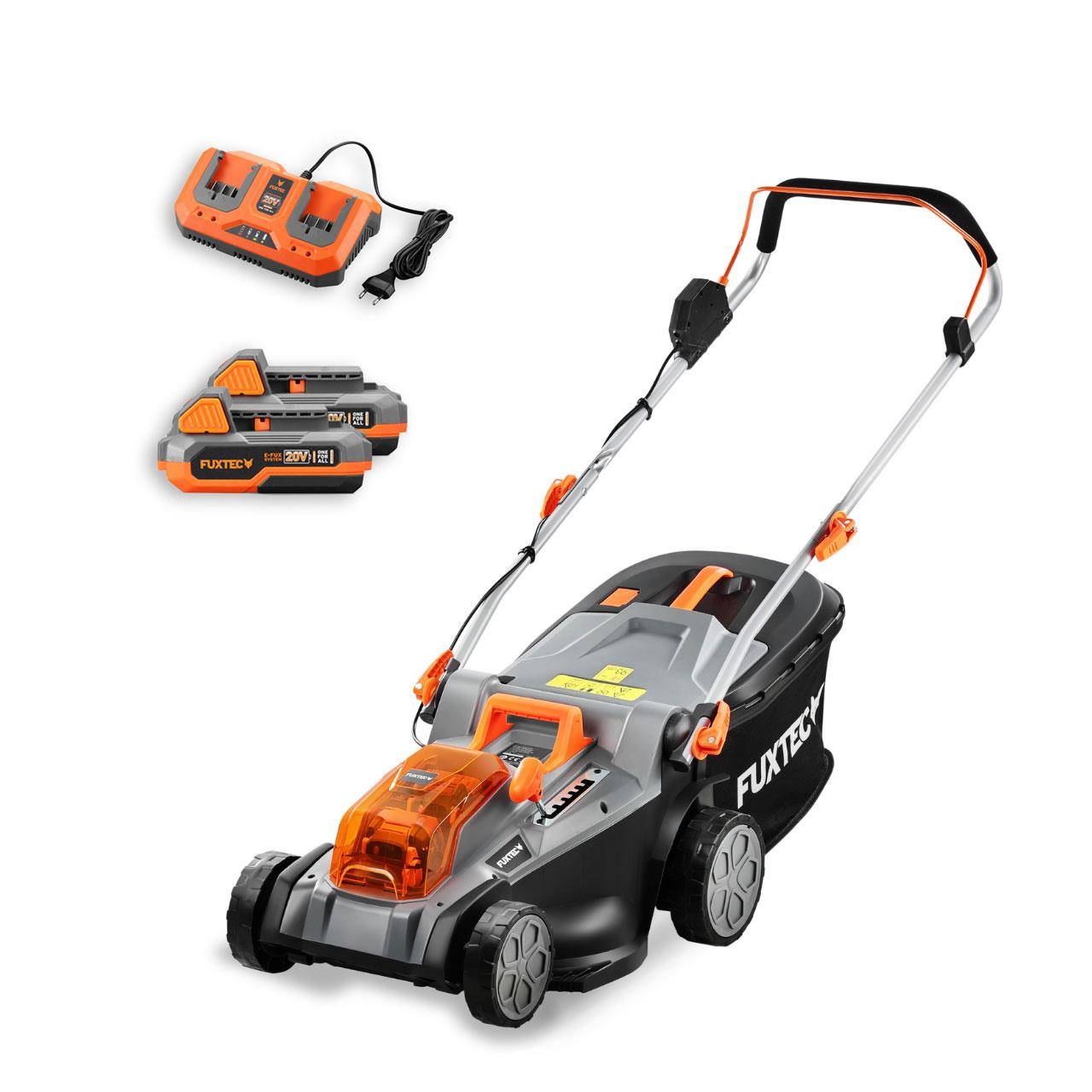 FUXTEC - Tondeuse à gazon sans fil 40 V coupe 43 cm bac 40 L avec 2 batteries 4 Ah FX-E2RM43 - Fuxtec - Image 1