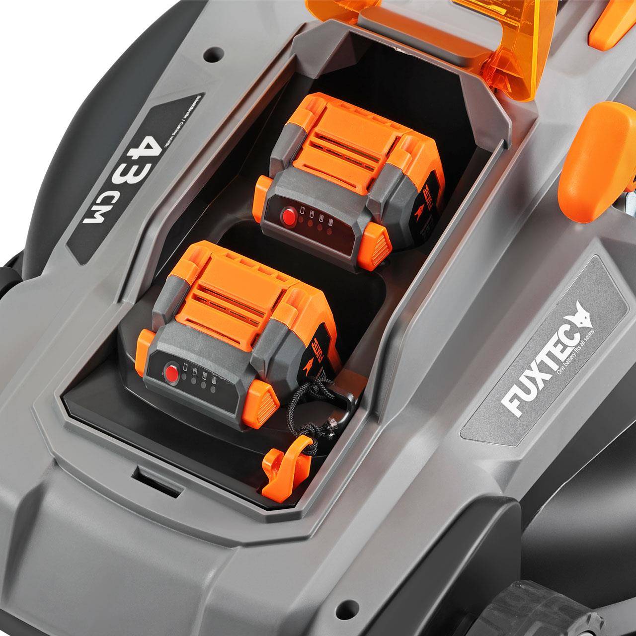 FUXTEC - Tondeuse à gazon sans fil 40 V coupe 43 cm bac 40 L avec 2 batteries 4 Ah FX-E2RM43 - Fuxtec - Image 8
