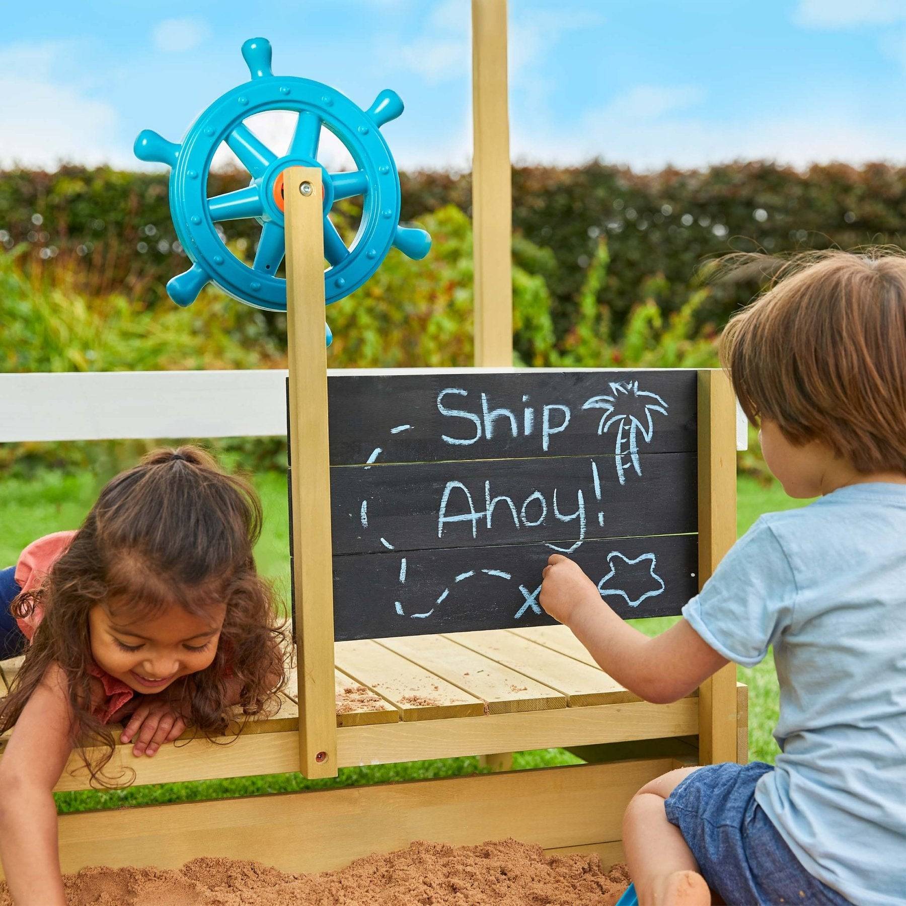 Tp Toys - Bac à sable enfant bateau pirate AHOY bois FSC® - Image 7