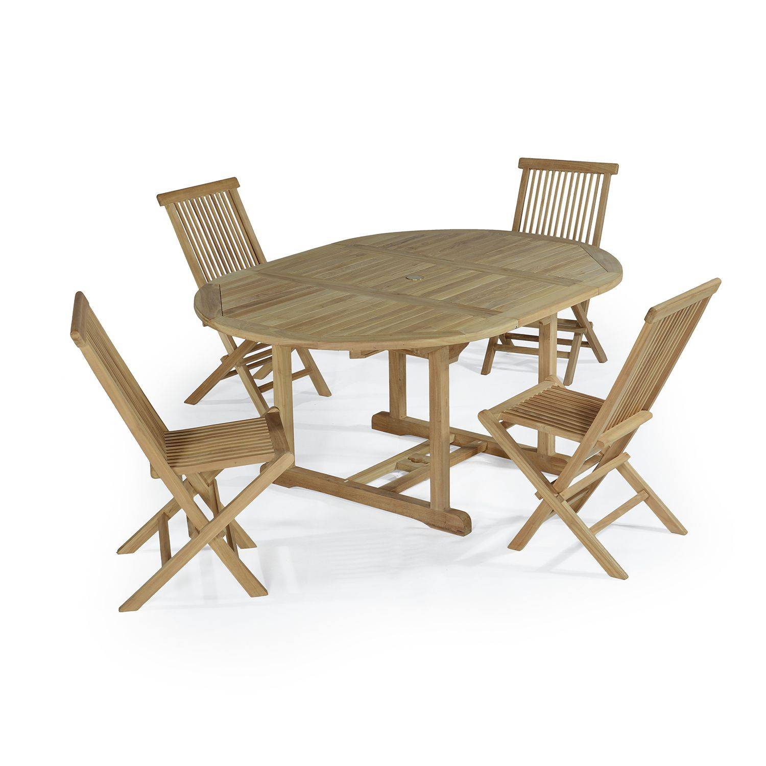 Salon de jardin en teck massif Wesport, 4 places - TECK'Attitude - Image 1