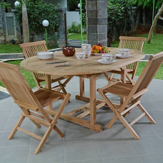 Salon de jardin en teck massif Wesport, 4 places - TECK'Attitude - Image 2