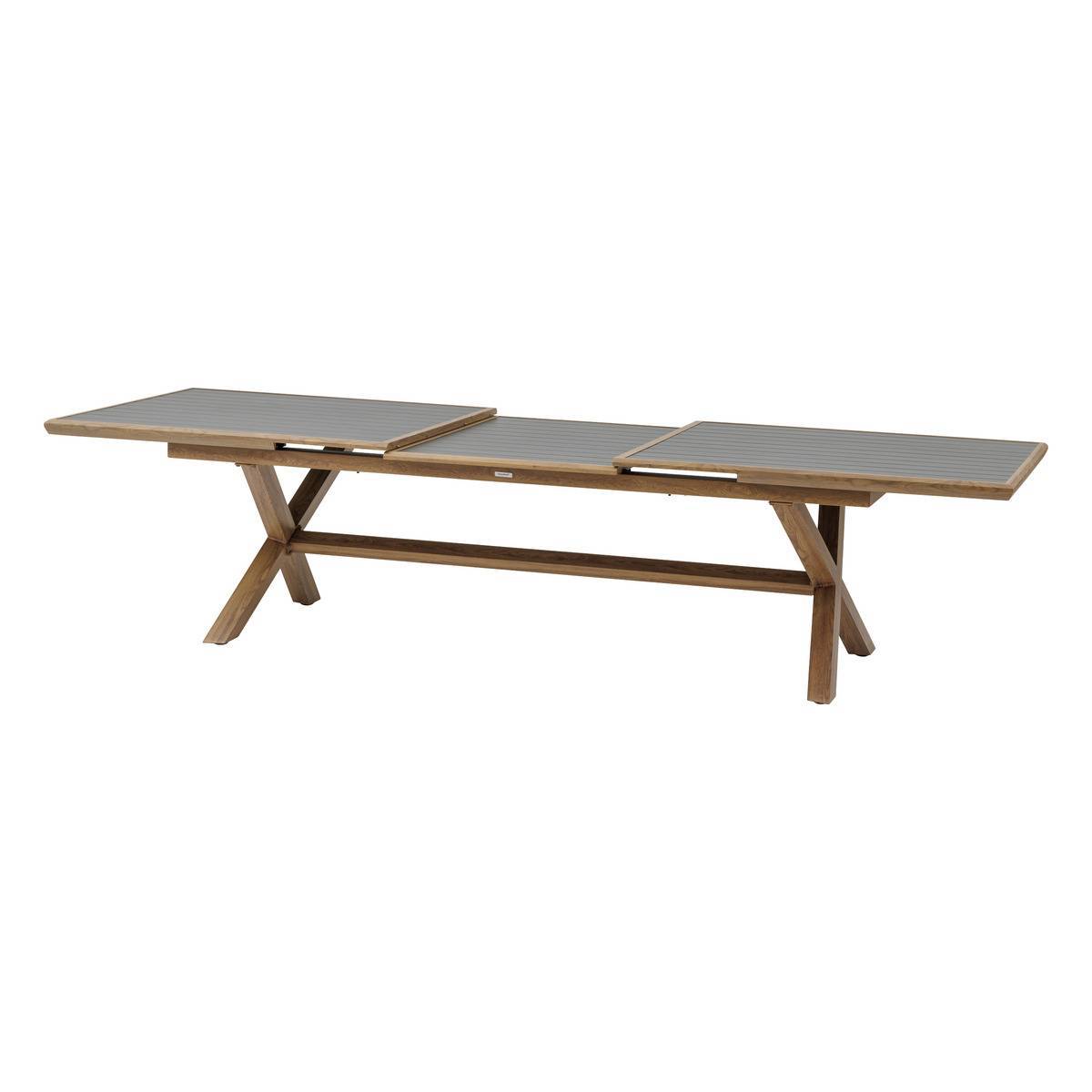 Hesperide - Table de jardin extensible "Axiome" graphite & honey 12 places en aluminium  Hespéride - Image 4