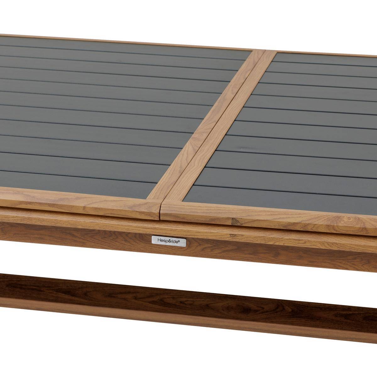 Hesperide - Table de jardin extensible "Axiome" graphite & honey 12 places en aluminium  Hespéride - Image 5