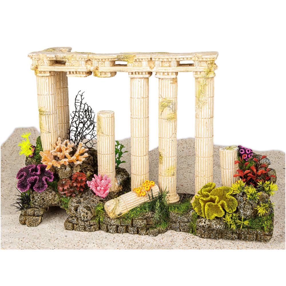 Vadigran - Colonnes antiques grecques 53 cm avec bulleur Décoration aquarium - Image 1