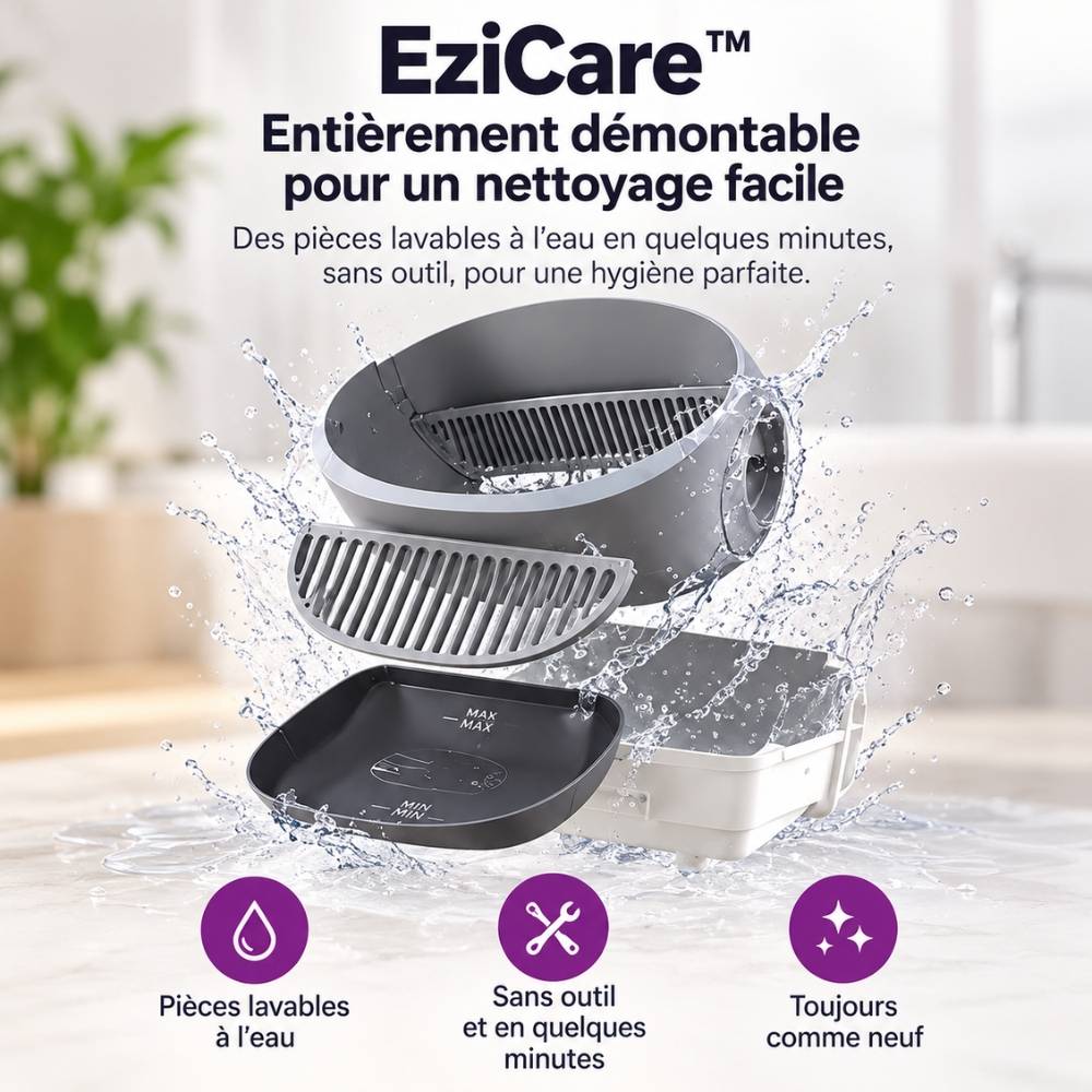 Eziclean - Litière autonettoyante connectée - maison de toilette pour chat eziclean® CATBOT K2i - Image 3