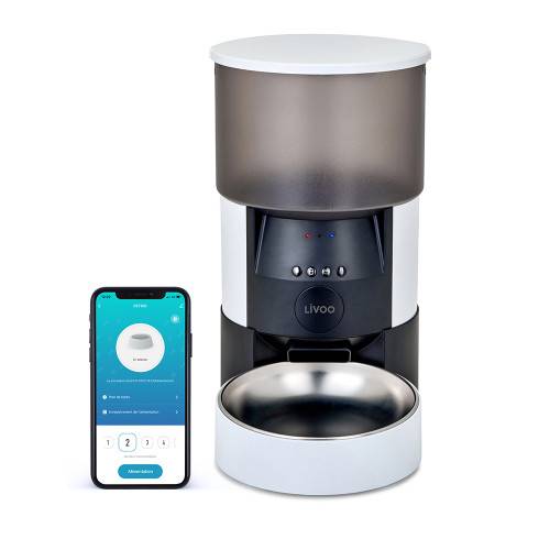 Livoo - Distributeur de croquettes connecté pour chat & petit chien - Image 1