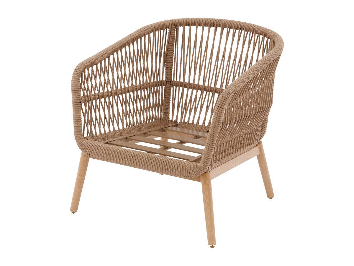 Hesperide - Salon de jardin alu effet bois brossé Orissa taupe + Housse - 5 places - Hespéride - Image 10