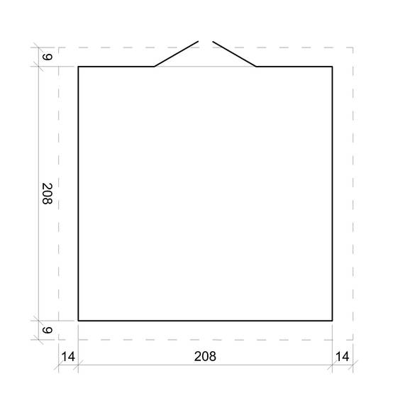 Timbela - Abri de jardin en bois I236xL226xH218 cm/ 4,33 m² avec sol traité et porte verrouillable de haute qualité - 19 mm d’épaisseur - Timbela M369F+M369G - Image 6