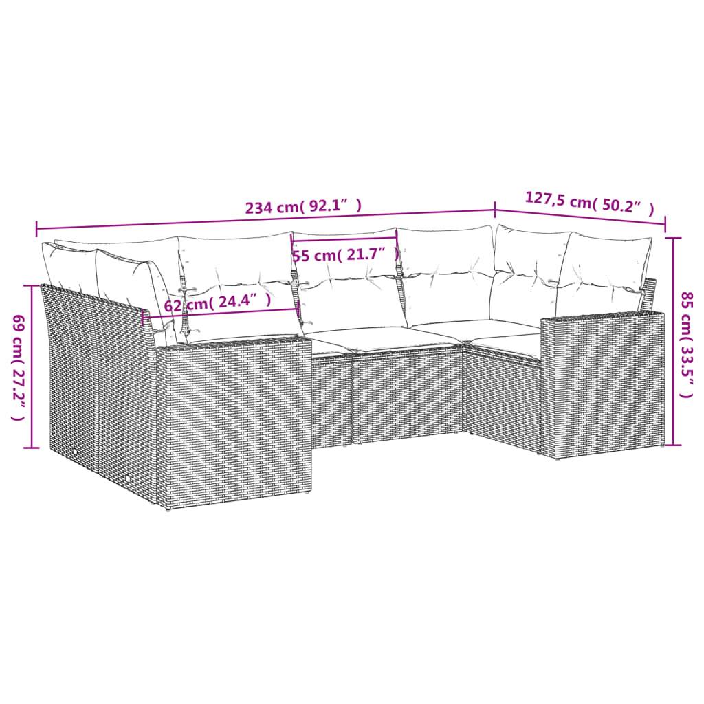 ComfortXL - Salon de jardin d'angle 6 places en résine tressée avec rangement modulable Beige – ComfortXL Outdoor Living - Image 3